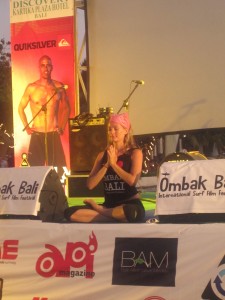 Teaching at the Intl Surf Film Festival Bali